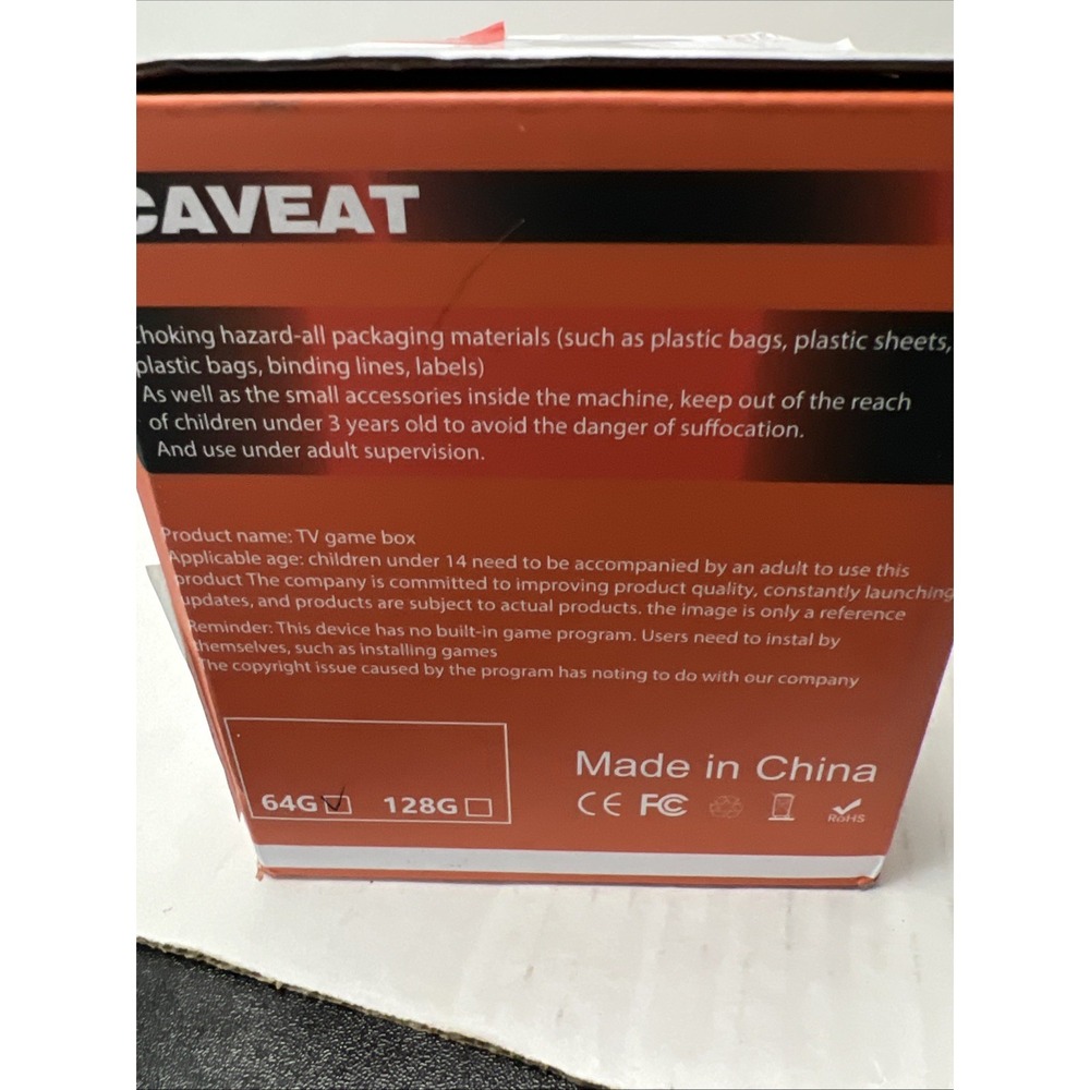 Set Of 2 2.4g wireless controller gamepad retro game console 64g New In Box - Picture 3 of 4